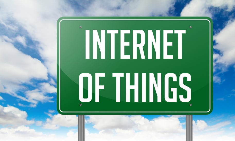 stockfresh 4685402 internet of things on highway signpost sizeS