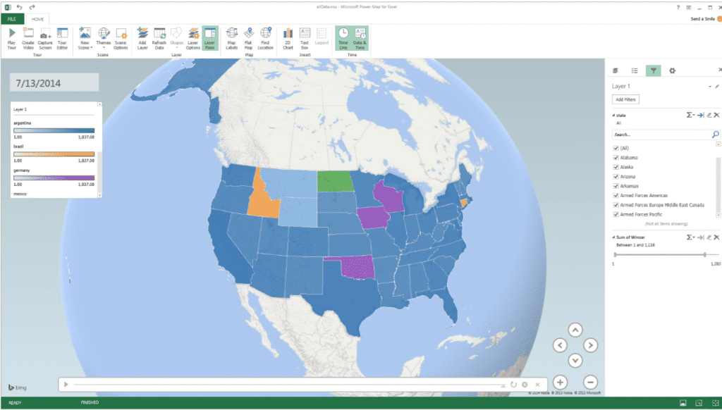 Office 365 Powermap 1